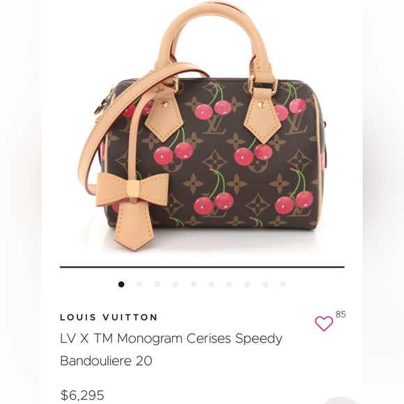 Louis Vuitton Murakami Cherry Monogram Speedy 20 🍒 NEW - Picture 16 of 16